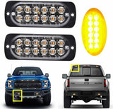 10X Amber 12LED Car Truck Emergency Beacon Warning Hazard Flash Strobe Light Bar