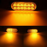 10X Amber 12LED Car Truck Emergency Beacon Warning Hazard Flash Strobe Light Bar
