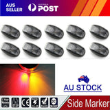 10X 2 LED CLEARANCE LIGHTS SIDE MARKER LAMP RED AMBER TRAILER TRUCK 12V 24V AU