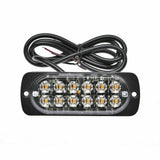 10X Amber 12LED Car Truck Emergency Beacon Warning Hazard Flash Strobe Light Bar