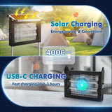 Solar Bug Zapper Outdoor Mosquito & Fly Killer Lamp