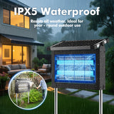 Solar Bug Zapper Outdoor Mosquito & Fly Killer Lamp