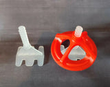 Spin Tile Leveling System Starter Kit 2mm (200 x Base Tile Spacers, 100 x Caps)