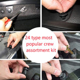 1300PCS Car Push Retainer Clip Door Panel Trim Kit Bumper Fender Panel Clips Car