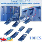 10PCS Shipping Container Air Vent Kit Heavy Duty Shipping Container Blue