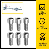 6PCS Axle to Transmission Spline Bolts N90441103 For Audi VW Seat Skoda M10x20