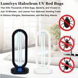 UV Bed Bug Killer Lamp With Remote Control 3 Timer Settings For Bedroom Cleaning