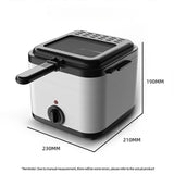 2.5L Electric Deep Fryer with Viewing Lid Removable Basket