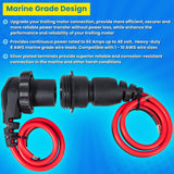 1865120 MKR-28 Trolling Motor Plug and Receptacle For Minn Kota Freshwater an...