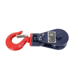 2 Ton Snatch Block with Hook and Safety Catch Heavy Duty Swivel Pulley Lifting