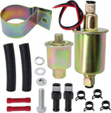 Universal 6 Volt Electric Fuel Pump with Installation Kit Replacement