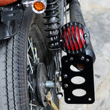 Motorbike Motorcycle Side Mount License Number Plate Holder Tail Light Bracket