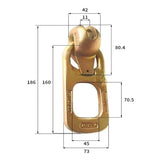 1.3ton Concrete Lifting Clutch Swift Lift Lifter fo Precast Panel Lid golden