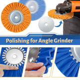 8 Pcs 8 Airway Buffing Wheel Kit Aluminum Metal Polishing Kit for Angle Grinder