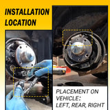 Pair Brake Shoe Adjusters Kit Fits