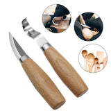 2pcs Wood Carving Knives Set for Spoon Carving Tools Hook Knife
