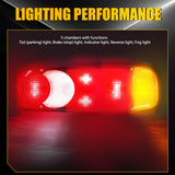 2x Rear Truck Tail Lights Lamps Truck Lorry Fit Van Chassis Caravan Trailer new