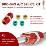 800-643 5/16'' Aluminum Line Splice Repair Kit Works for A/C, coolant Etc