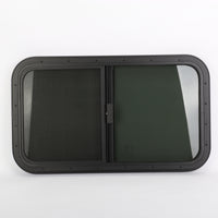 RV Window 700x400mm Horizontal Slide Camper Window Waterproof Round Corner
