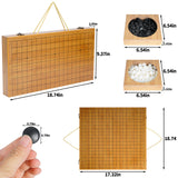 Chinese Weiqi Go Board Game Set Portable Wooden Timber Strategy Go Game Set Gift