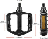 Bicycle Pedals Metal Alloy Flat Platform 9/16" Inch 14mm for Mountain Road bike