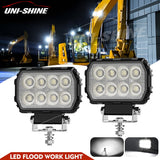 2x High Power 12v 24v Led Work Lamp Flood Light Truck Car 4x4 Trailer Camper Van