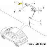 Outer Door Handle Hinge Repair Kit Driver
