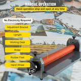 Cold Laminator Manual Roll Laminator Photo Film Laminating Machine