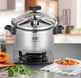 9L Pressure Cooker Thicken Explosion-Proof 304 Stainless Steel One Hand Locking