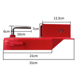 3000lbs Forklift Trailer Hitch Attachment Fits 2 Inch Receiver With Safety Chain