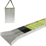 20pcs Complete Gold Panning Kit with 50" Folding Sluice Box Aluminum Prospecting