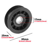 Drive Belt + Pulley Kit for John Deere GX20006 D110 D120 D125 D130 D140 D150