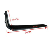 2X Front Bumper Fog Light Eyelid Cover Trim
