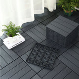44X Interlocking Mosaic Decking Tiles 30x30cm Outdoor Patio Garden Floor Terrace