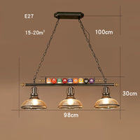 Pool Table Pendant Light Island Light Billiard Balls Hanging Light