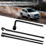 Jack & Spare Wheel Winch Handle Set 4PC Winder Tool Kit + Bag