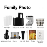 Electric Juicer Machine Slow Juicer Cold Press Squeezer Slag Juice Separator