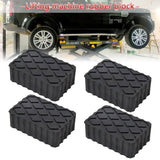 4Pcs Ramp Jacking Rubber Blocks Universal Scissor Car Lift Pad