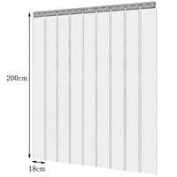 Coolroom Door Strip Freezer Room Curtain with Hanging Rail Kit