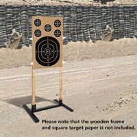 Steel Shooting Targets Stand Foundation Paper Targets Holder Adjustable Base