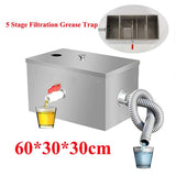 Commercial Grease Trap Steel Grease Interceptor Waste Water Oil-Water Separator