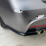 Series M3 F30 Gloss Black Rear Corner Side Spats Diffuser Splitter