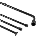 4Pcs Jack Spare Wheel Winch Winder Handle Set