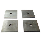 4pcs 80MM Steel Spreader Plates for Mounting Seats- Camper van Conversion