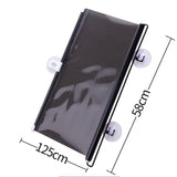2PCS PVC Retractable Car Window Sun Shade Visor Windshield Roller Blind