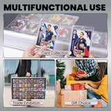Sports Card Display Case Aluminum Glass Trading Card Display Case