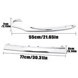 Front Bumper Lower Splitter Lip Trim Chrome
