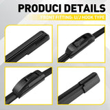 Front + Rear Windscreen Wiper Blade 28"12''