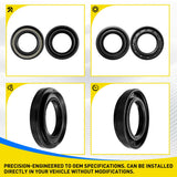 2X Gearbox Driveshaft Diff Oil Seal Set