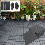 12Pack 30x30cm Heavy Duty Deck Tiles - Anti-Slip Interlocking Floorfor Outdoor